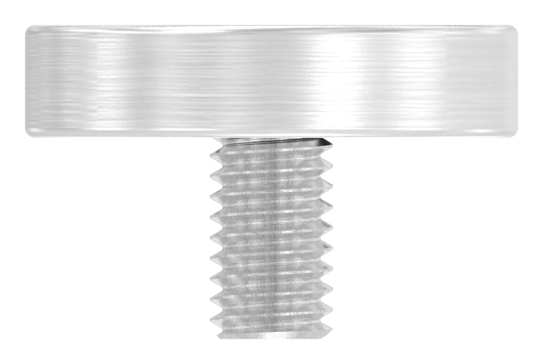 Handlaufanschlussplatte verstellbar, flach, V2A