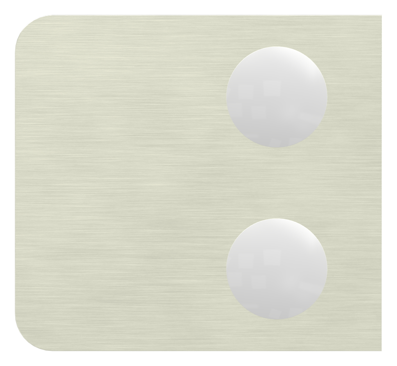 Glasklemme Mod. 11, Anschluss: 42,4mm, VA-Effekt Glasklemme Mod. 11, Anschluss: 42,4mm, VA-Effekt