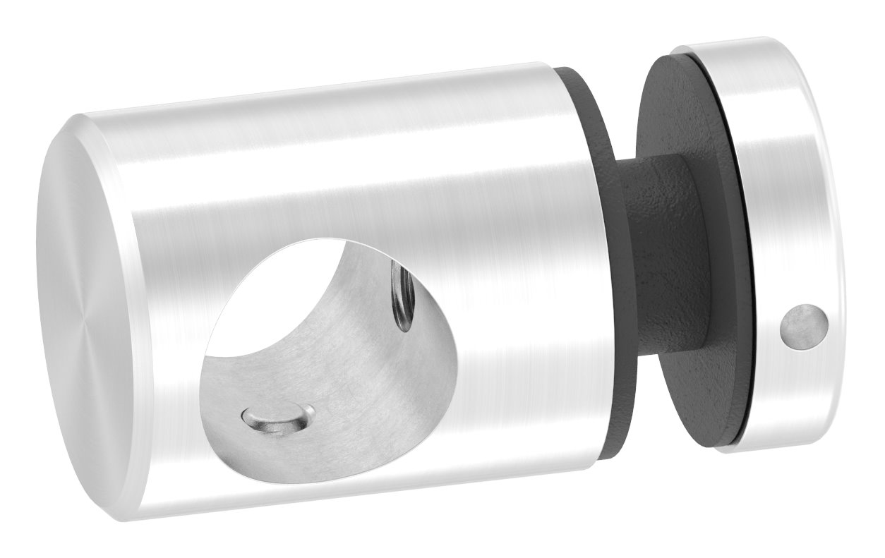 Querstab-Glashalter  Ø25mm für 16mm Rund, für Glas 6-12,76mm, V2A