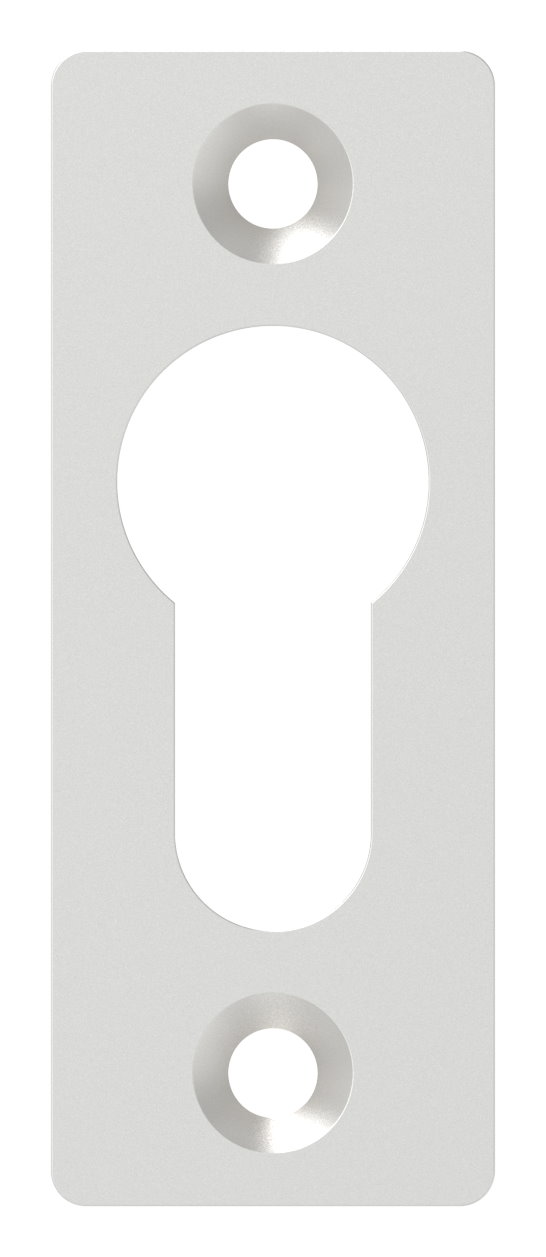 Schlüsselrosette PZ-Alu Vierkant (Paar)
