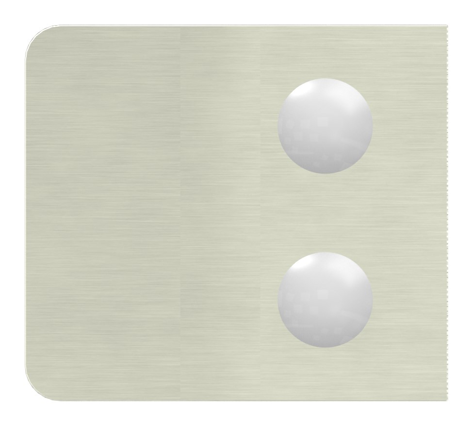 Glasklemme Mod. 34, Anschluss: 48,3mm, VA-Effekt Glasklemme Mod. 34, Anschluss: 48,3mm, VA-Effekt