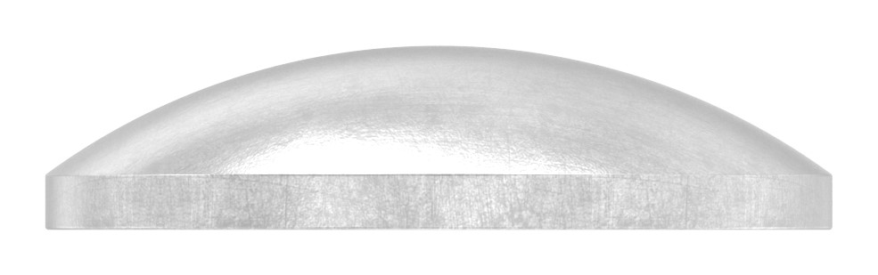Gewölbte Schale Ø 21,3x1,5mm, H: 5mm, roh, V2A