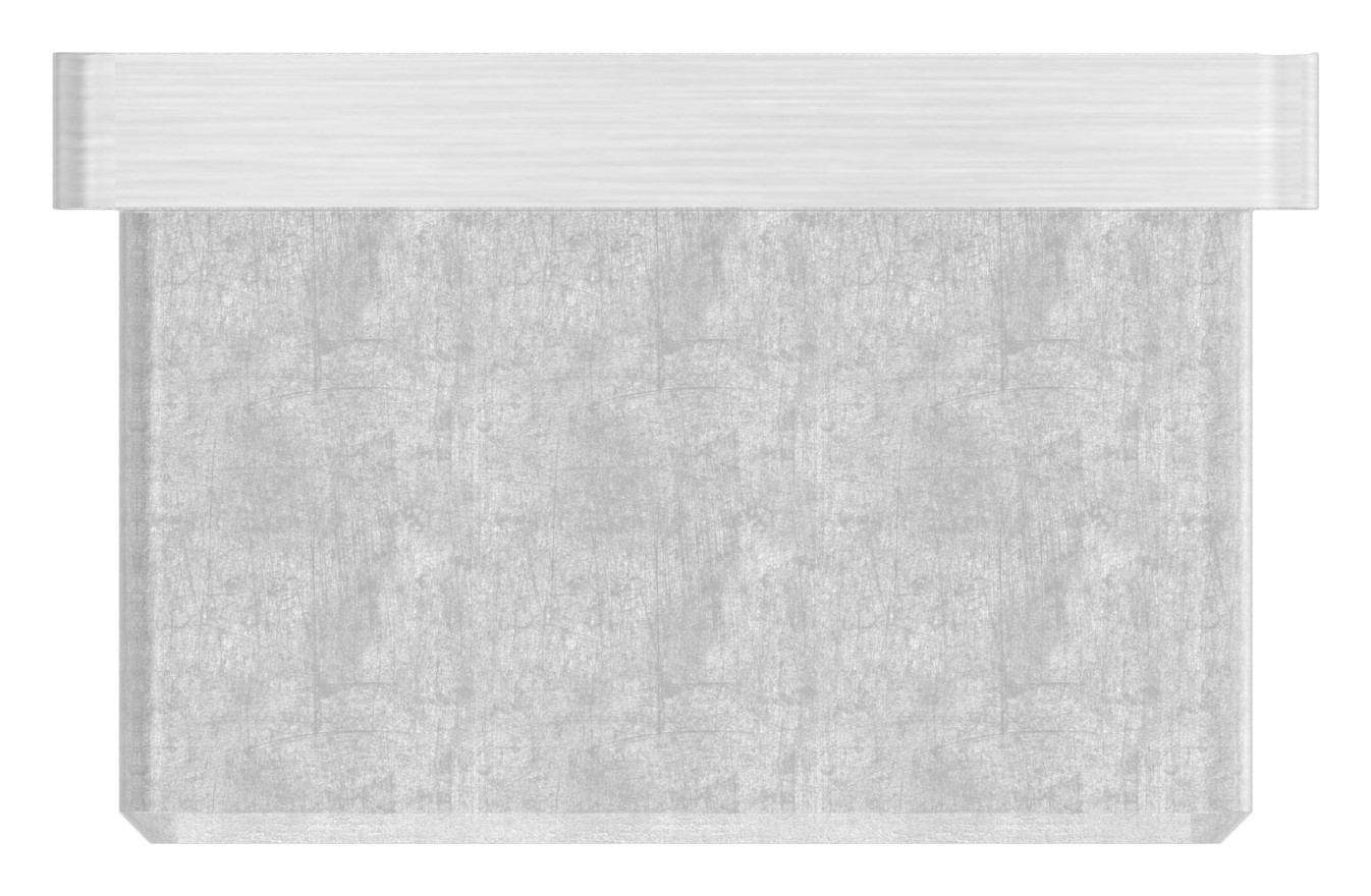 Einsteckkappe mit M8 Gewinde, für Rohr 40x40x2,0mm, V2A