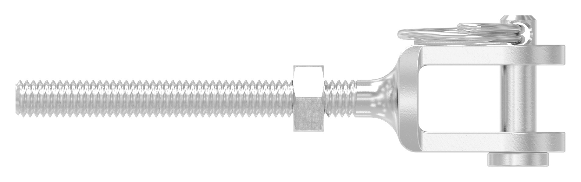 Gabelterminal mit Außengew. M4 links, V4A