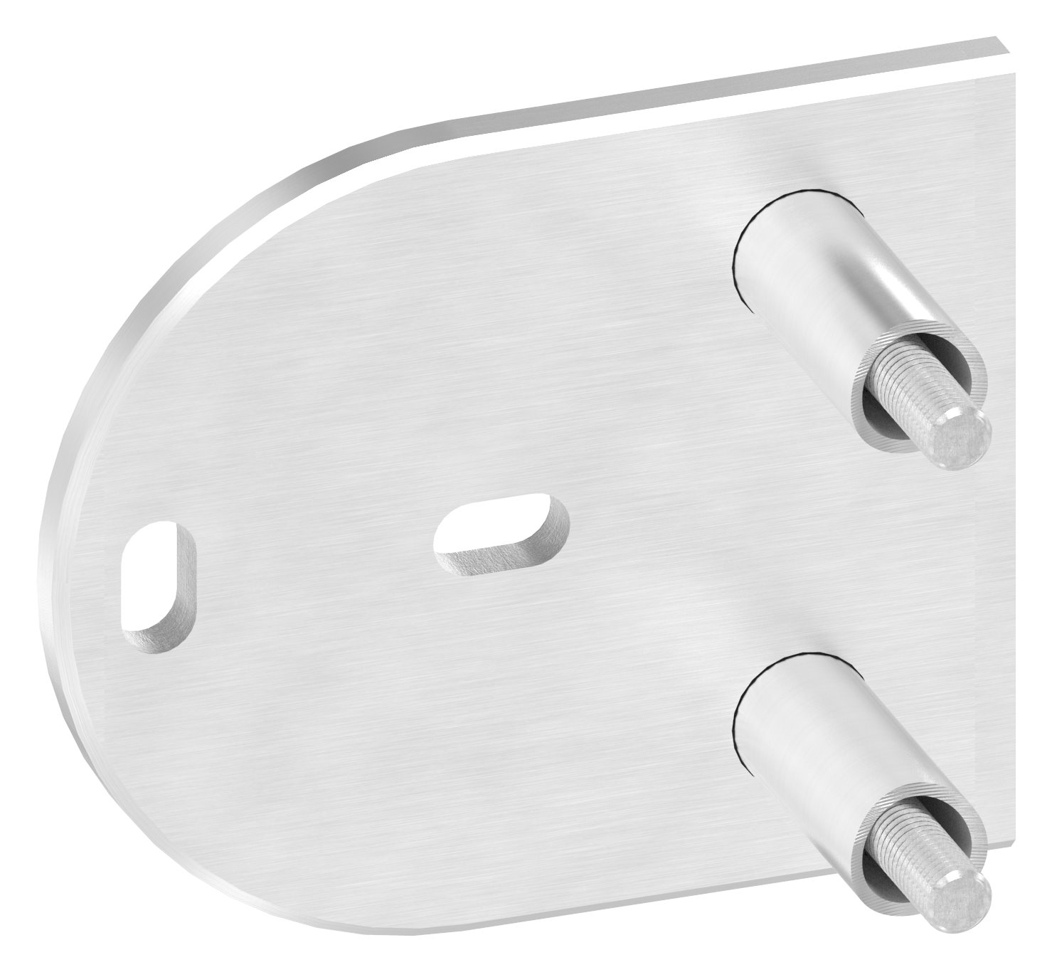 Wandbefestigung für Geländerpfosten 42,4mm, V2A