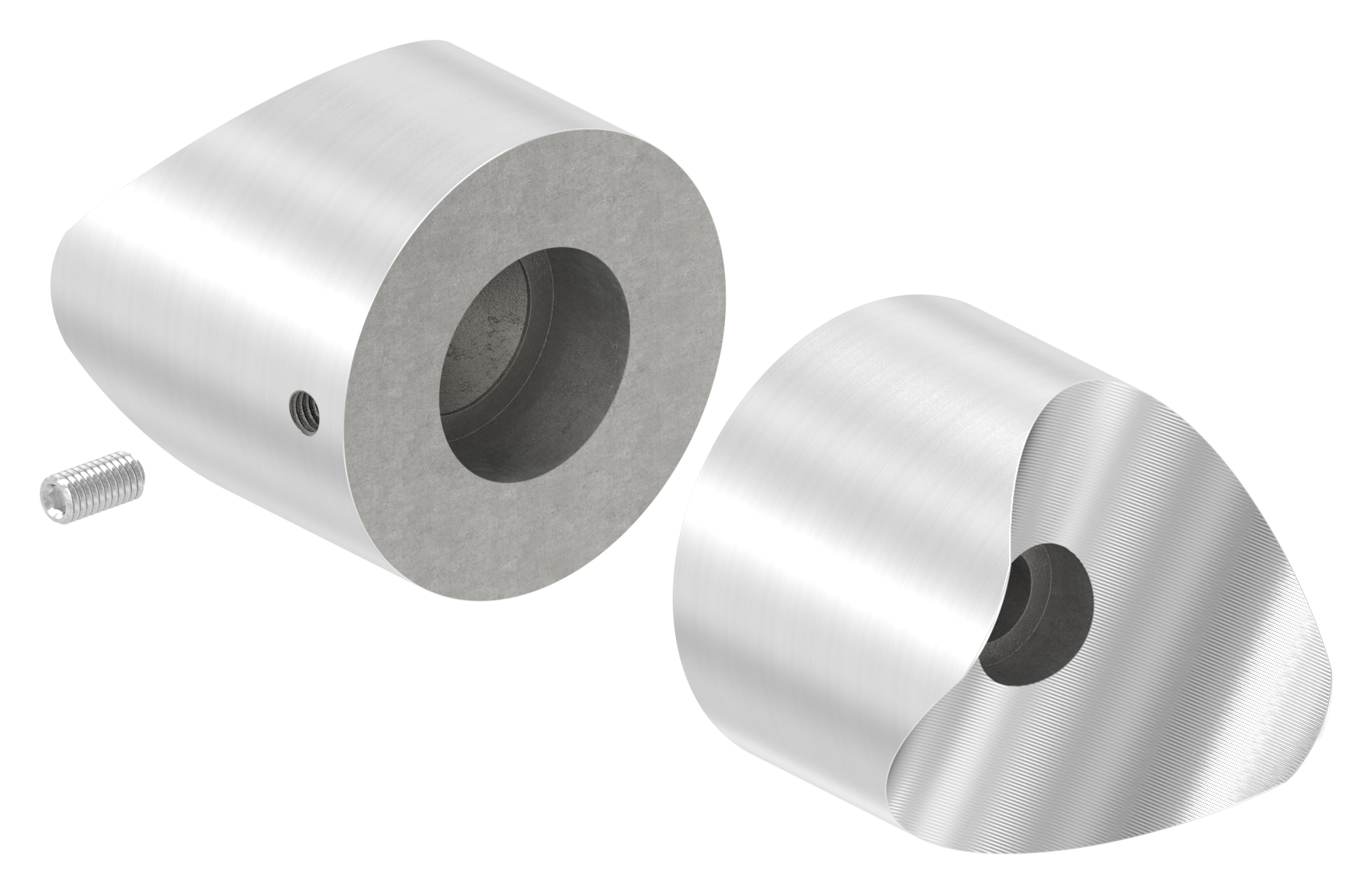 Rohrverbindungsstück von 48,3 / 48,3mm, V2A