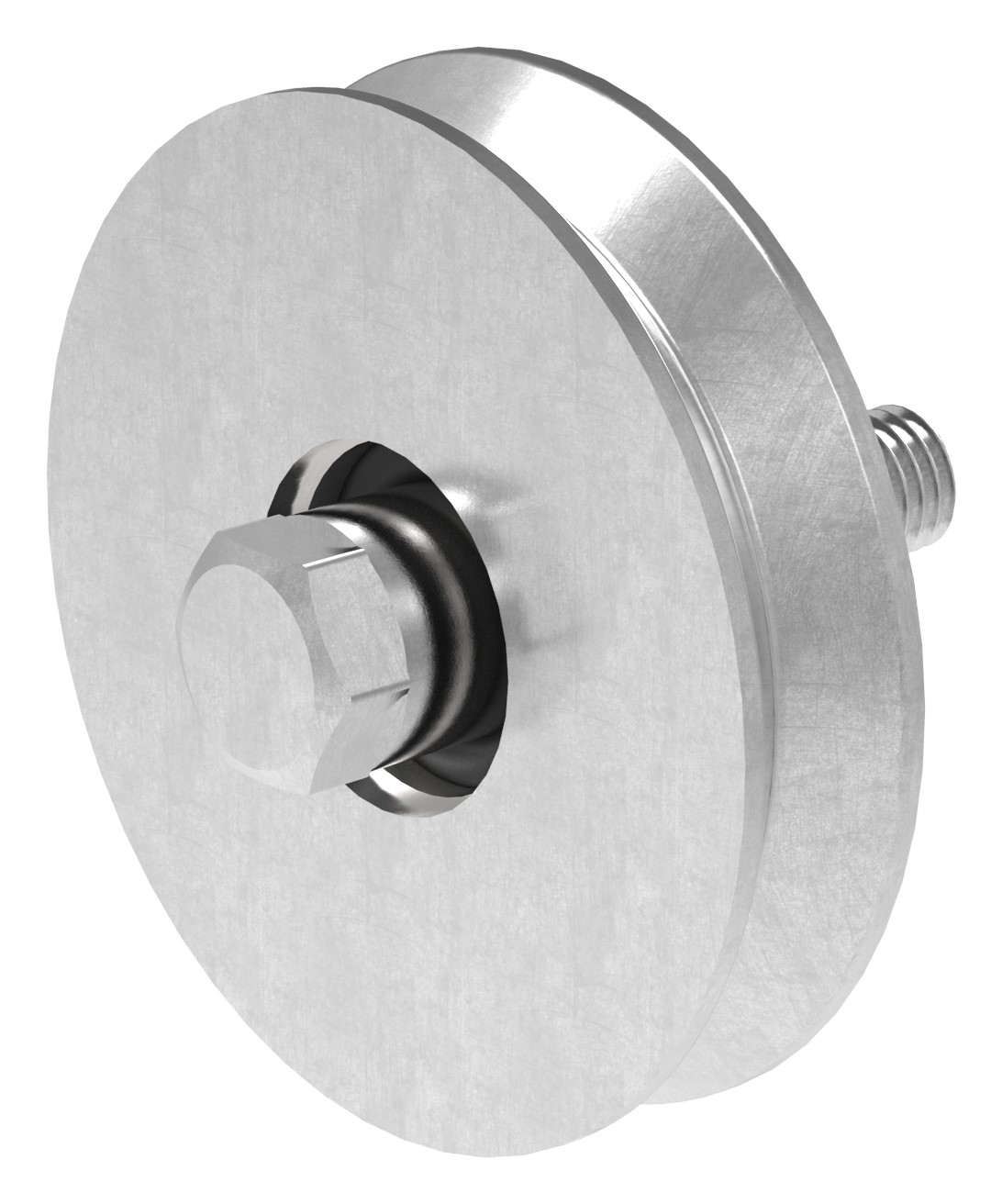Schiebetorrolle Ø 80mm mit V-Rille, verzinkt, Tragkraft 200kg