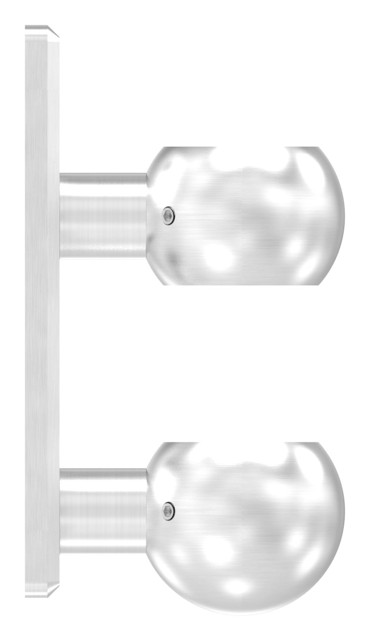 Wandbefestigung für Geländerpfosten 42,4mm, V2A