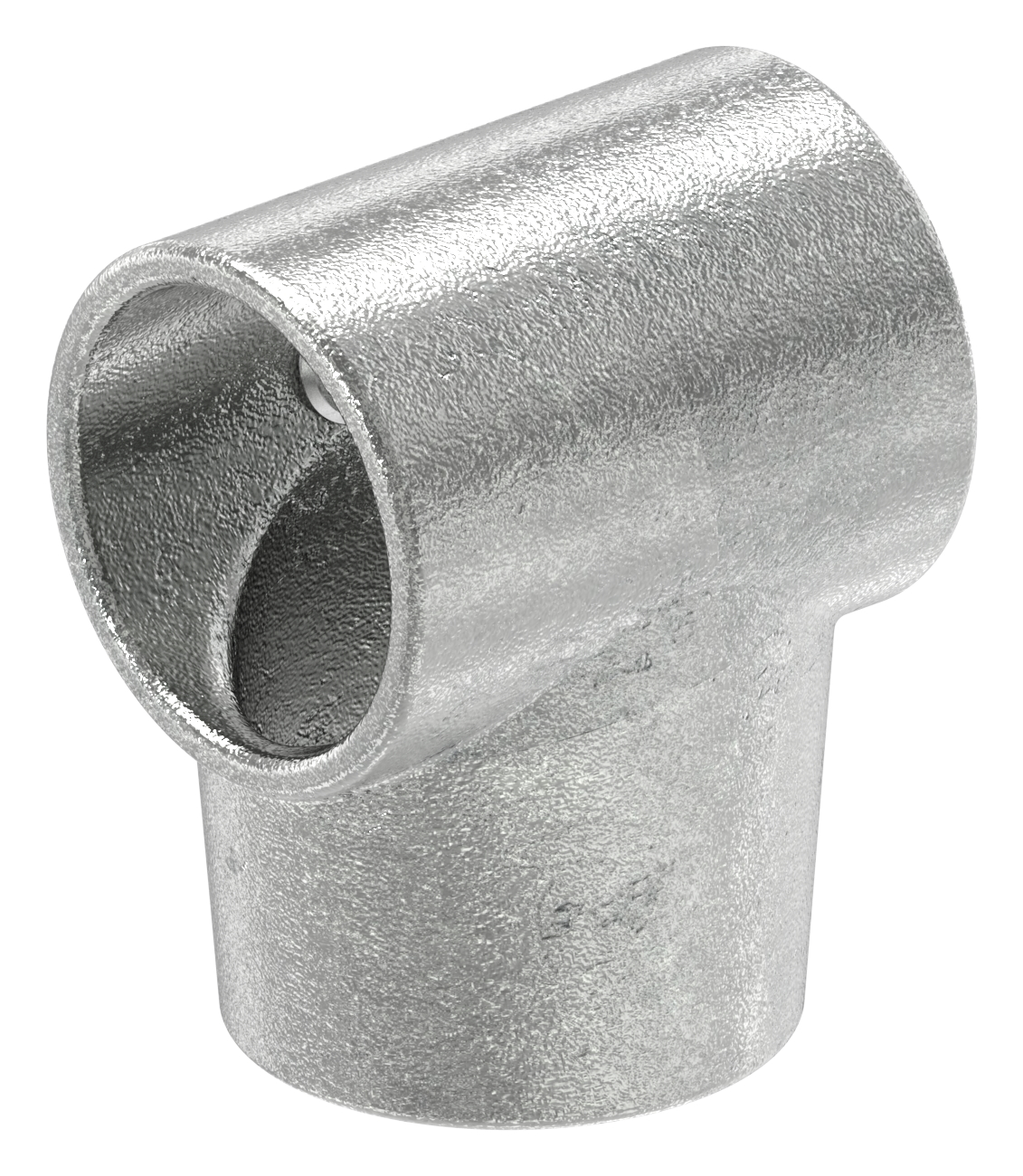 T-Stück kurz, schräg, variabel, für Rohr Ø 48,3mm