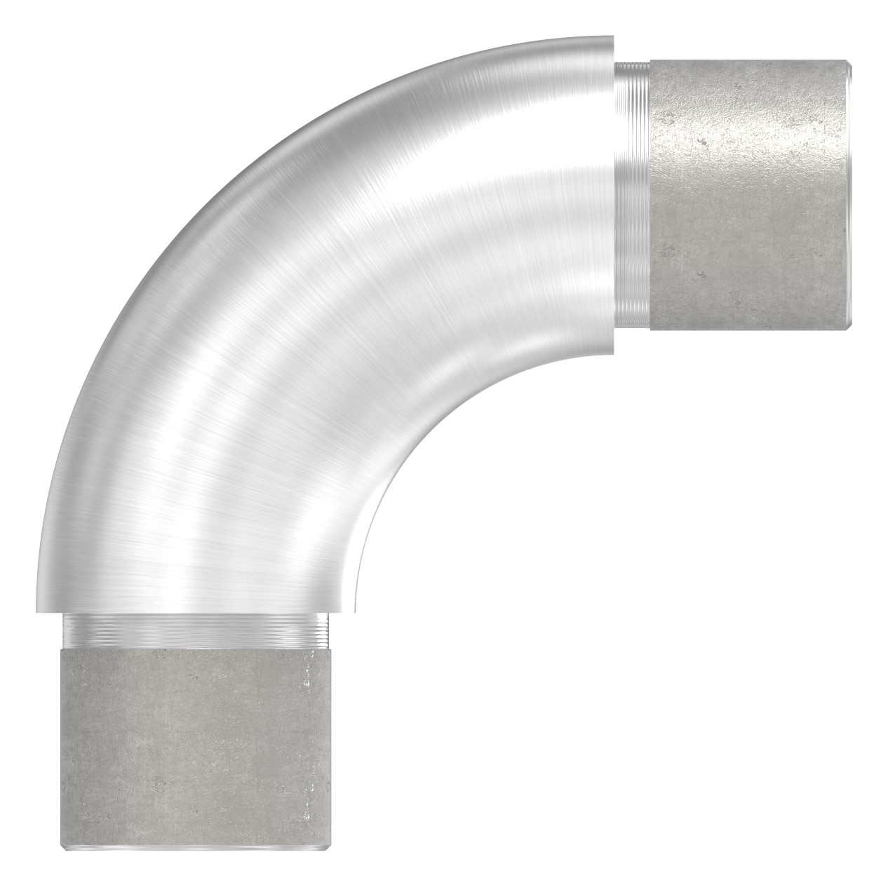 Rohrbogen 90°, für Rohr 26,9x2,0mm, V4A