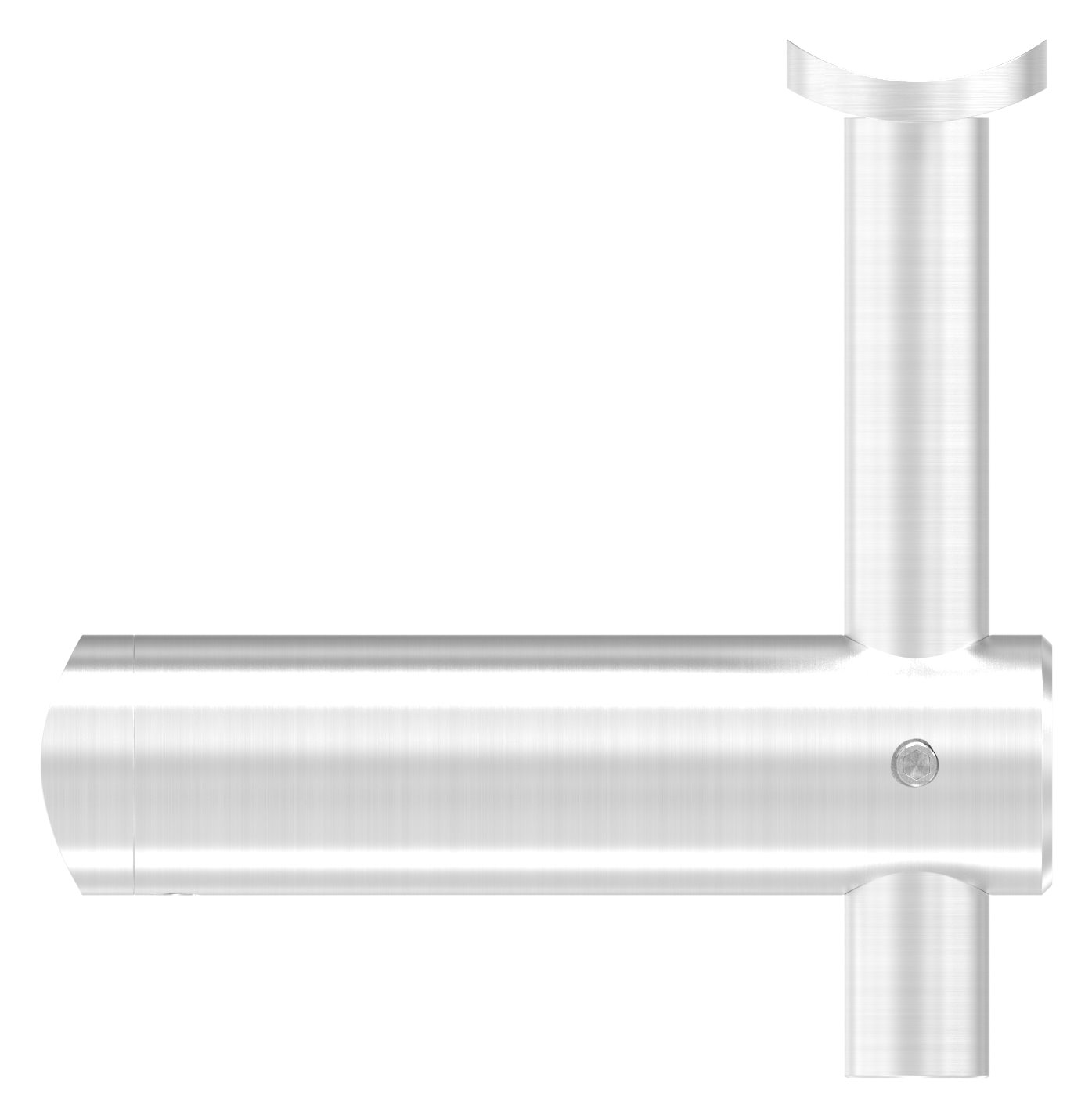 Handlaufhalter mit Handlaufanschlussplatte42,4mm, V2A