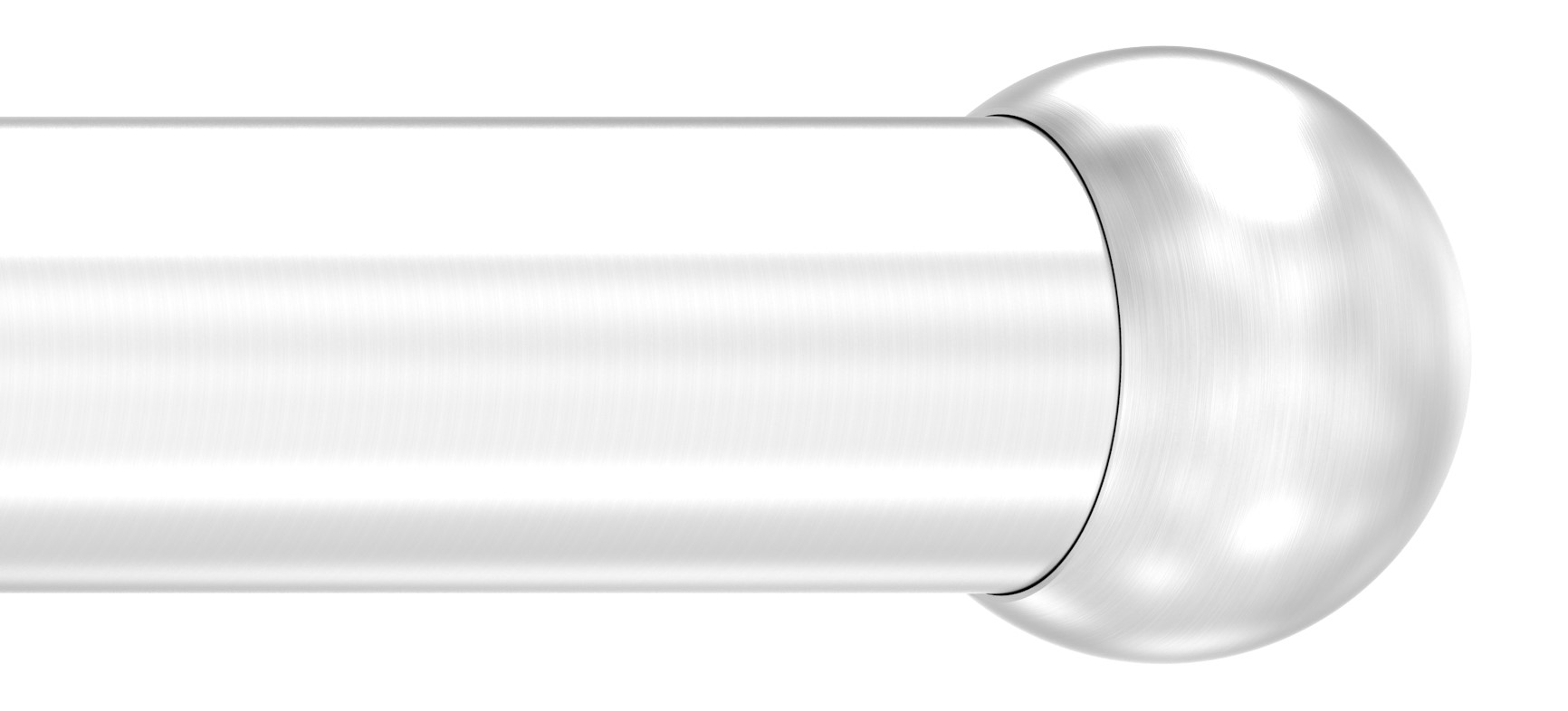 Rohrabschlusskugel hohl für 48,3mm Rohr, mit M8
