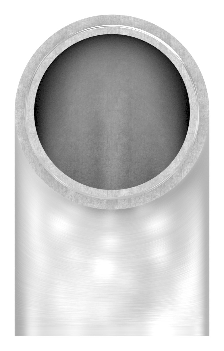 Endbogen 90° flach, für Rohr 40,0x2,0mm, V2A