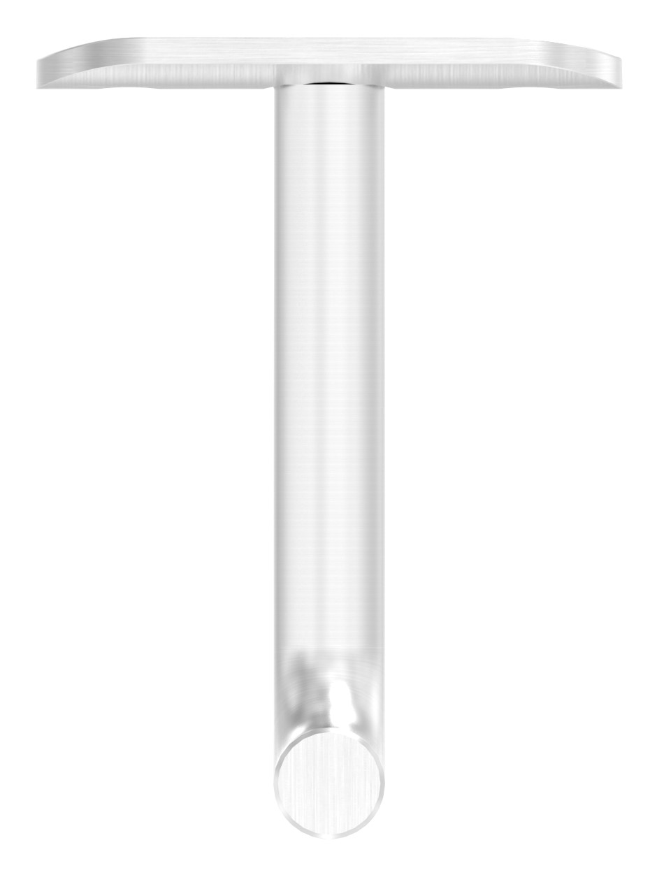 Bügel Ø 12mm mit Handlaufanschlussplatte 48,3mm, V2A Bügel Ø 12mm mit Handlaufanschlussplatte 48,3mm, V2A