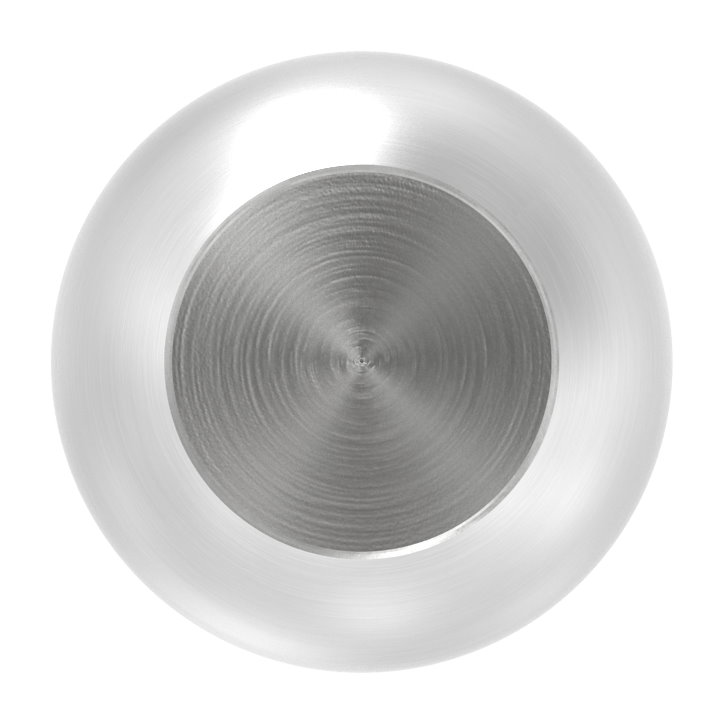 Vollkugel Ø 20mm mit Sackloch 12,2mm, V2A