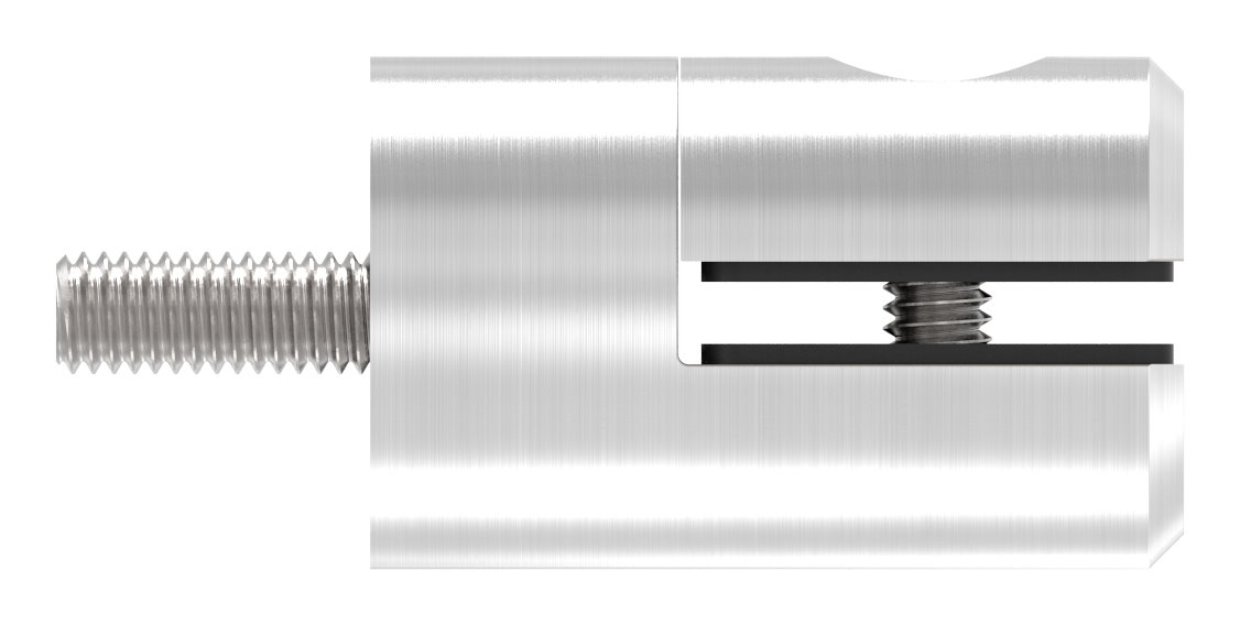 Blechhalter, Ø 25mm, Anschluss: gerade, V4A