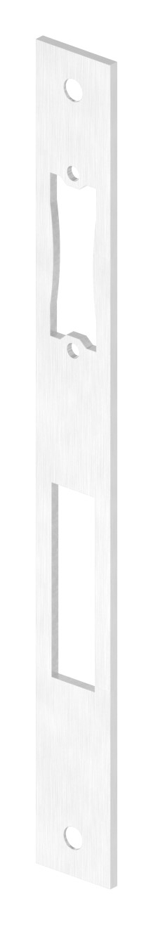 Edelstahlschließblech 242x26x3,0mm, für Abstand 92mm, V2A (1.4301)
