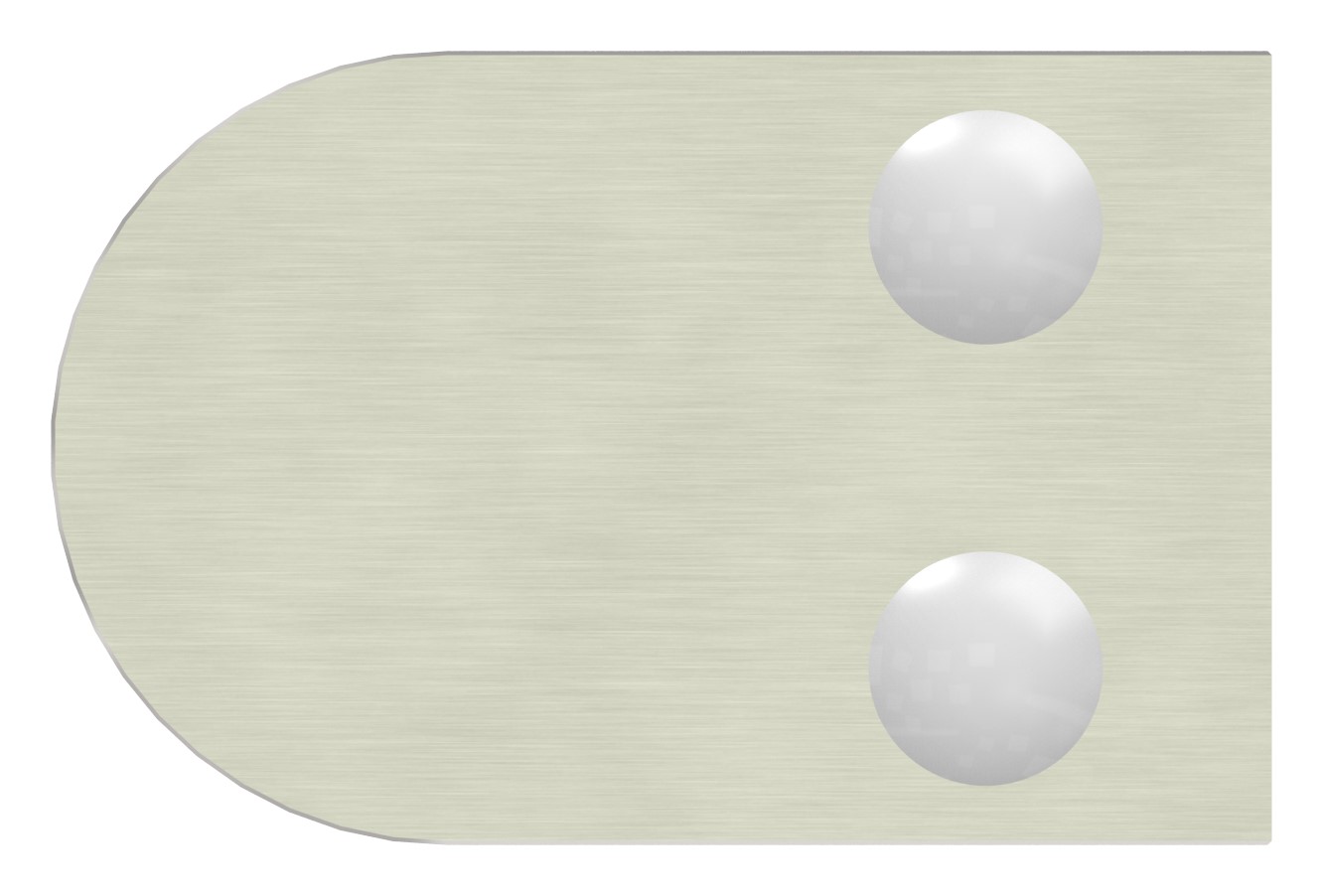 Glasklemme Mod. 33, Anschluss: 42,4mm, VA-Effekt Glasklemme Mod. 33, Anschluss: 42,4mm, VA-Effekt