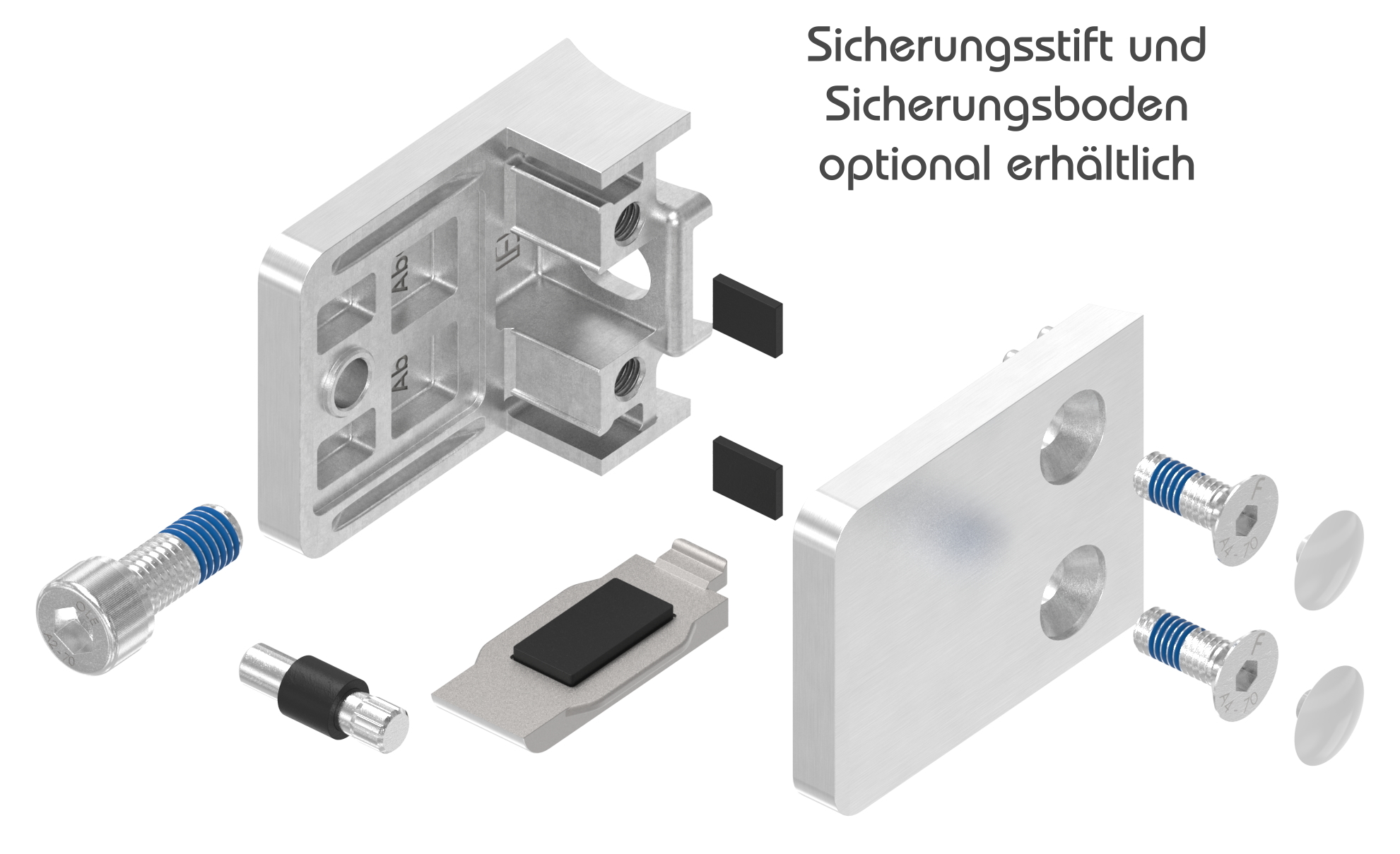 Glasklemme Mod. 36, Anschluss: 60,3mm, in V4A