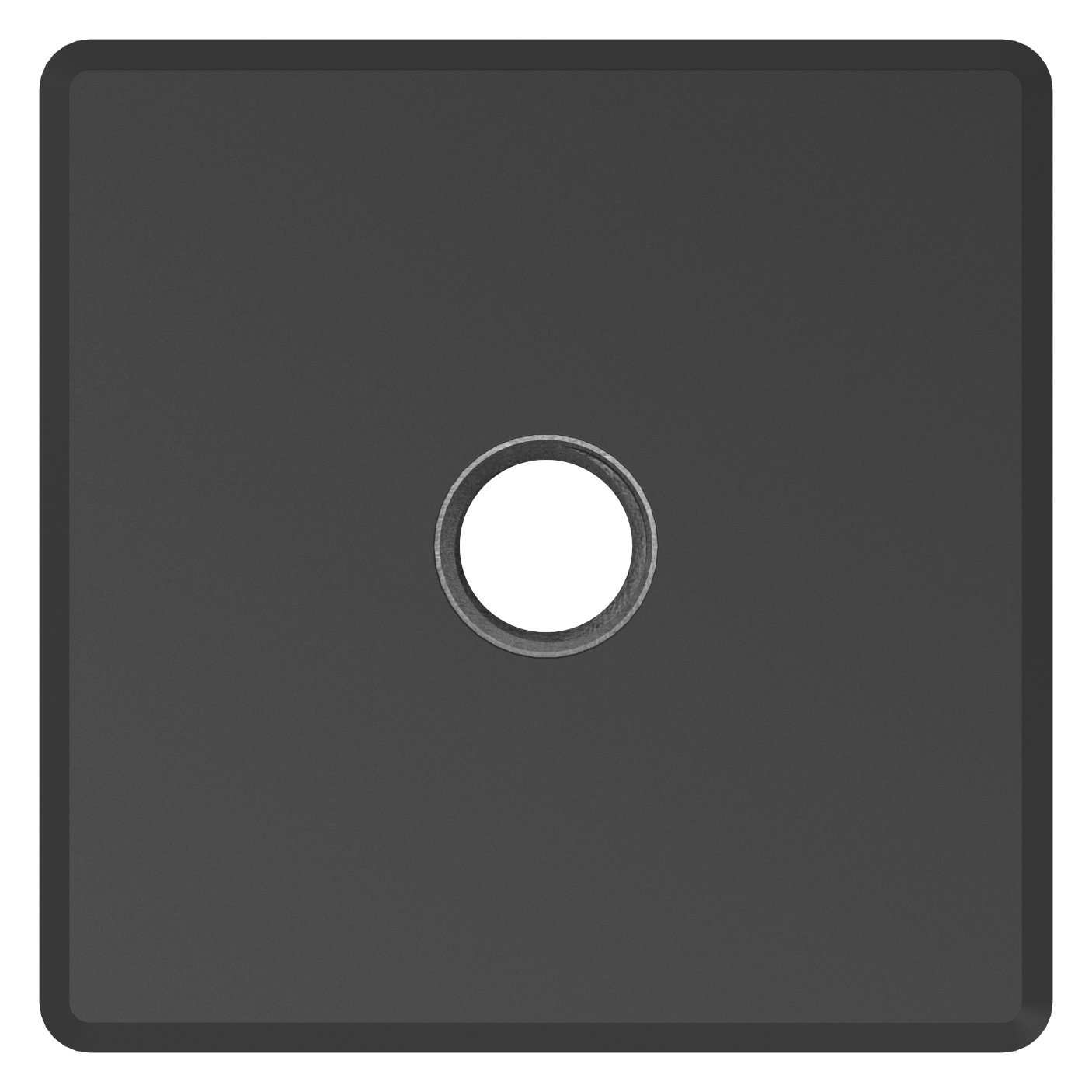 Kunststoffkappe für Quadratrohr 50x50mm mit M10