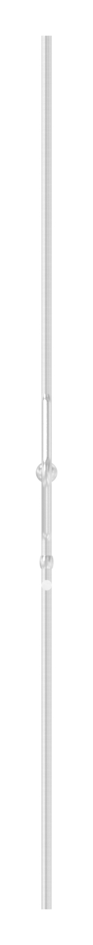 Zierstab aus Ø 12mm mit Kugel Ø 25mm, H: 1000mm, V2A