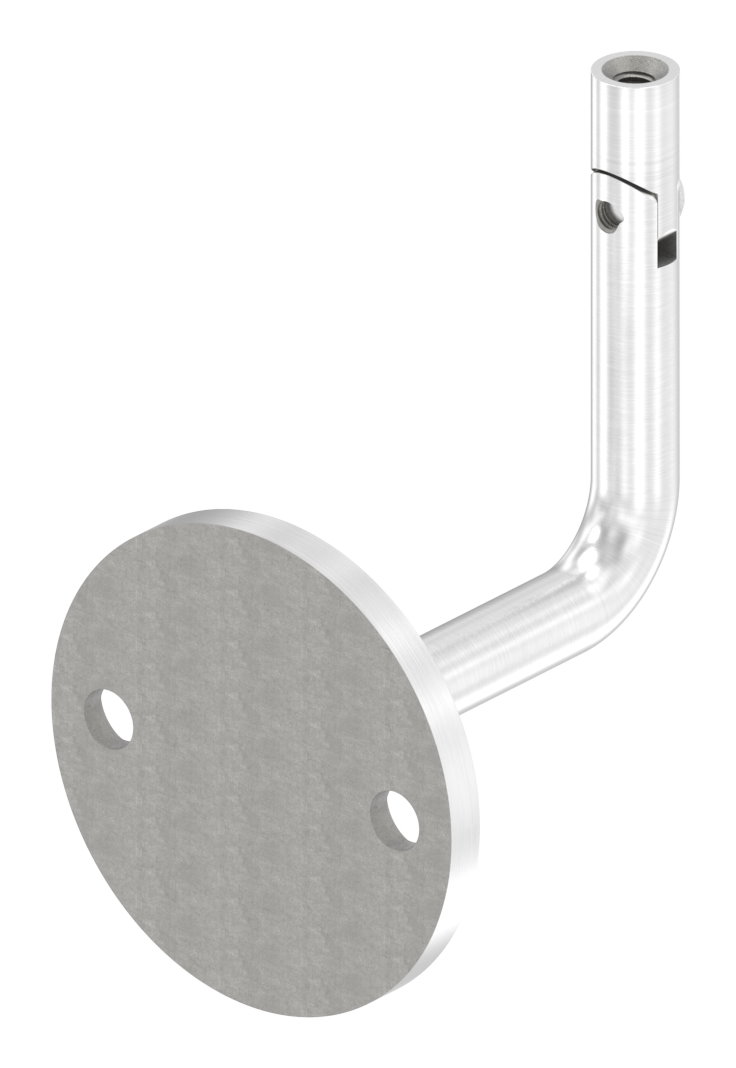 Handlaufhalter mit Gelenk, oben Innengewinde M6 (Ronde und Bügel verschweißt), V2A