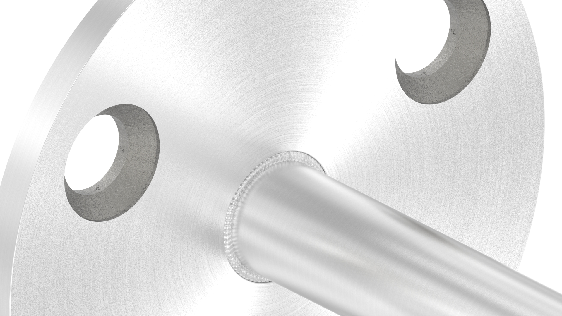 Handlaufhalter zum Anschweißen (Ronde und Bügel verschweißt), V4A