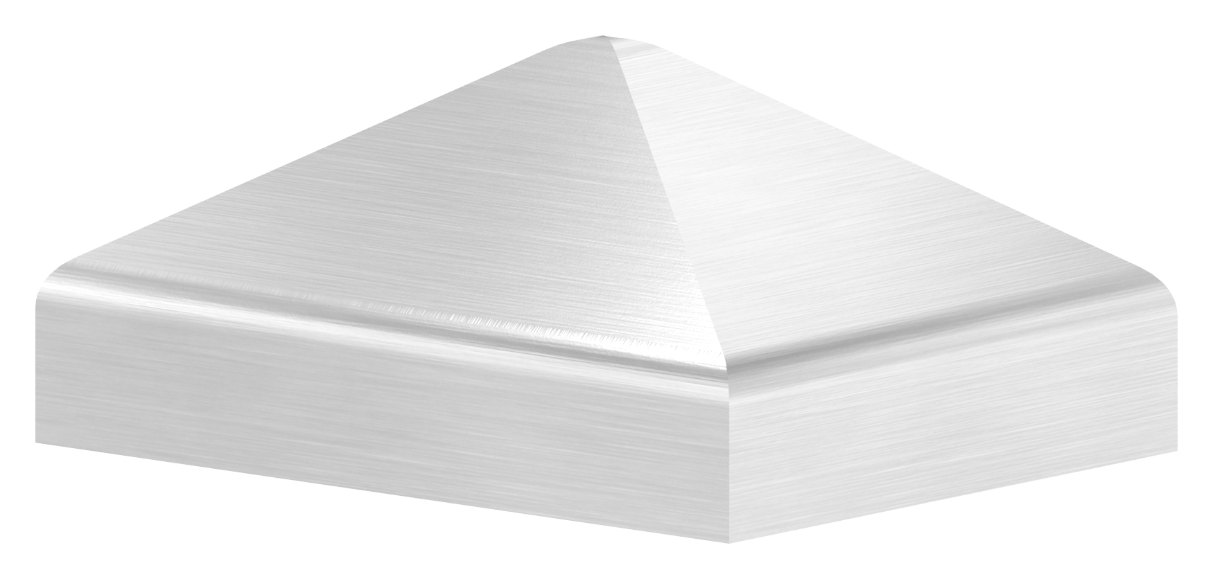 Pfeilerbedecker für 40x30mm, Oberfl. geschl., V2A