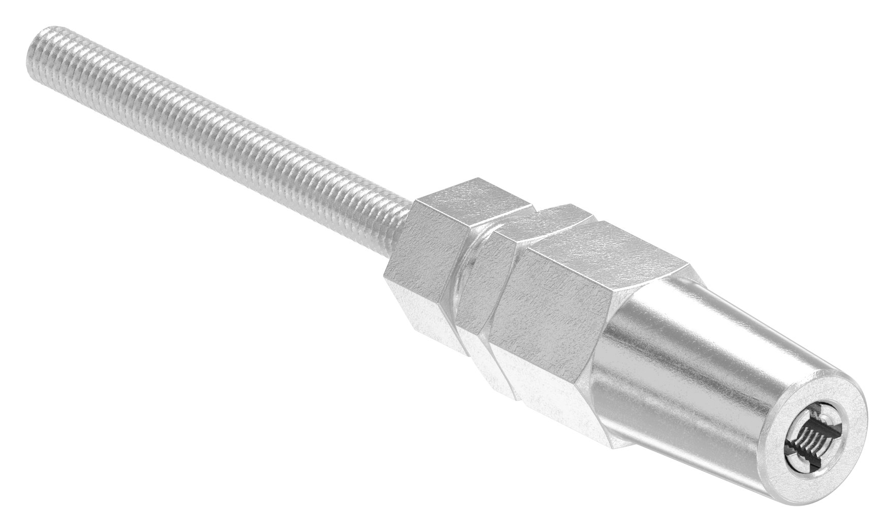 Gewindeterminal zur Selbstmontage für Seil Ø 5mm und Gewinde M6, V4A