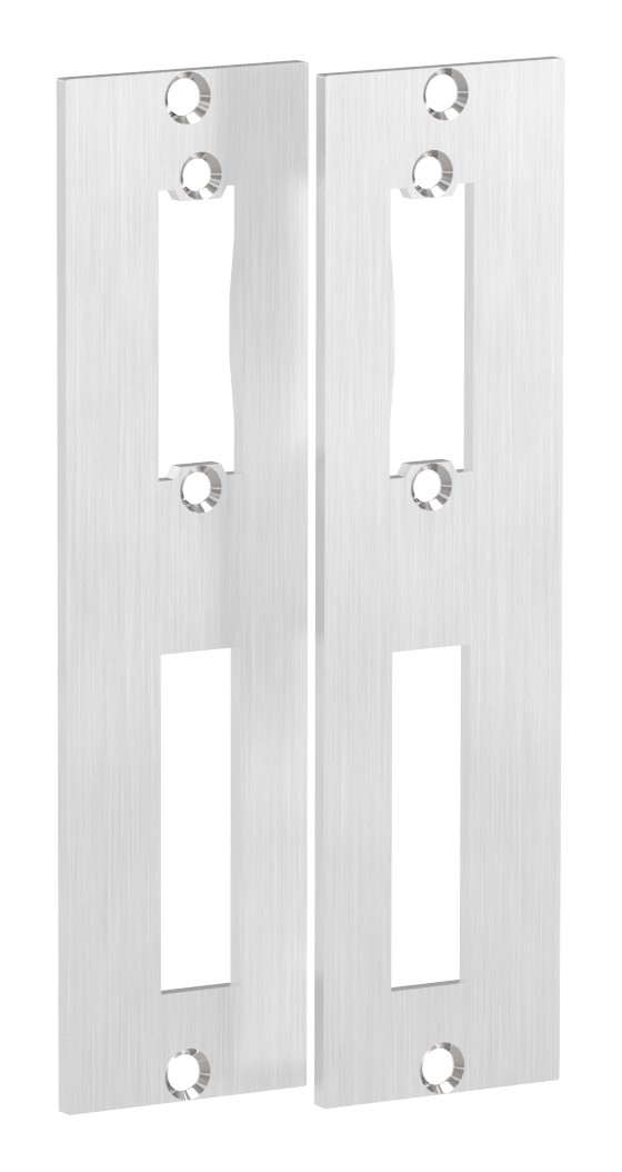 Edelstahlschließblech 172x46x3,0mm, für Abstand 72mm, V2A