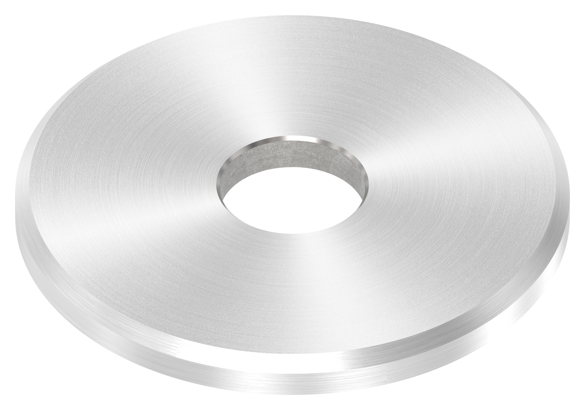 Beilagscheibe 40x3mm mit Fase, Bohrung 10,5mm, V2A