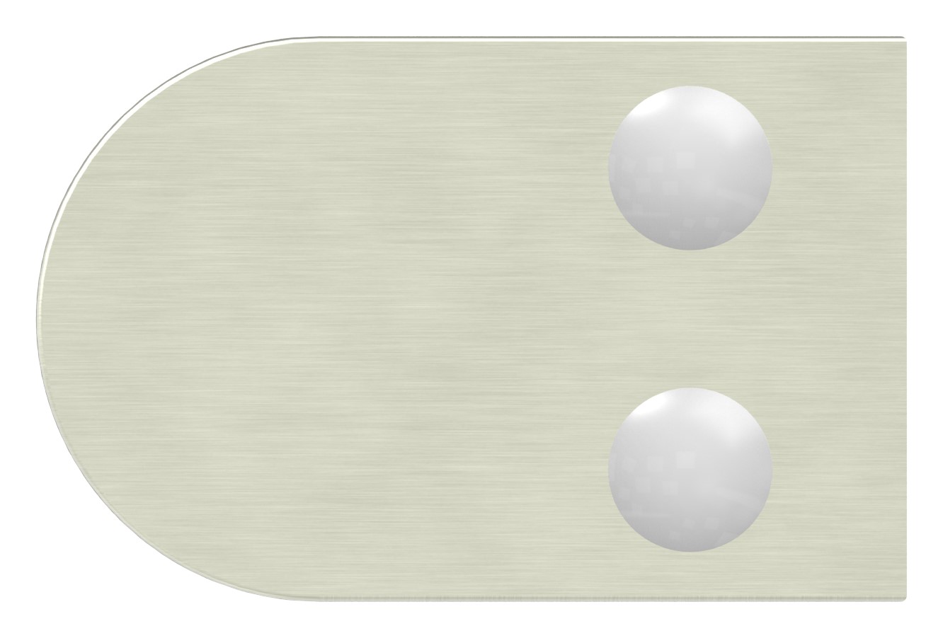 Glasklemme Mod. 38, Anschluss: 42,4mm, VA-Effekt