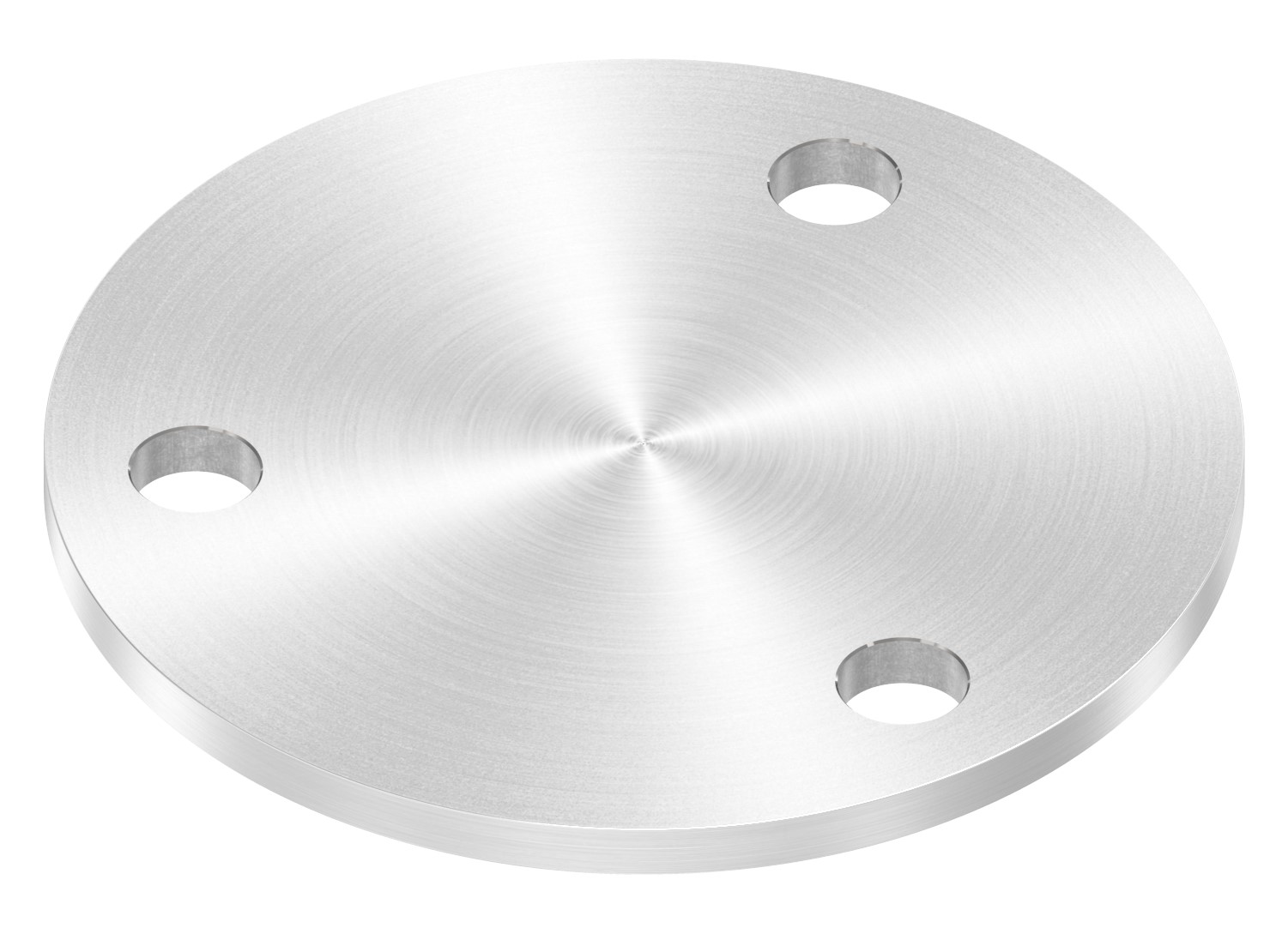 Ankerplatte Ø 120x6mm, mit Rundschliff, V2A