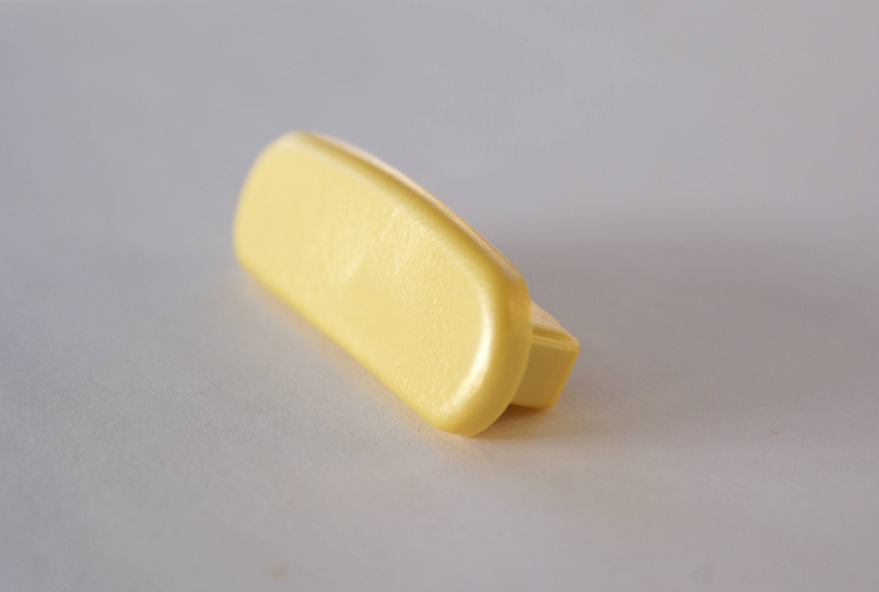 Endkappe für Kunststoffhandlauf für 40x8mm, stratos-gelb