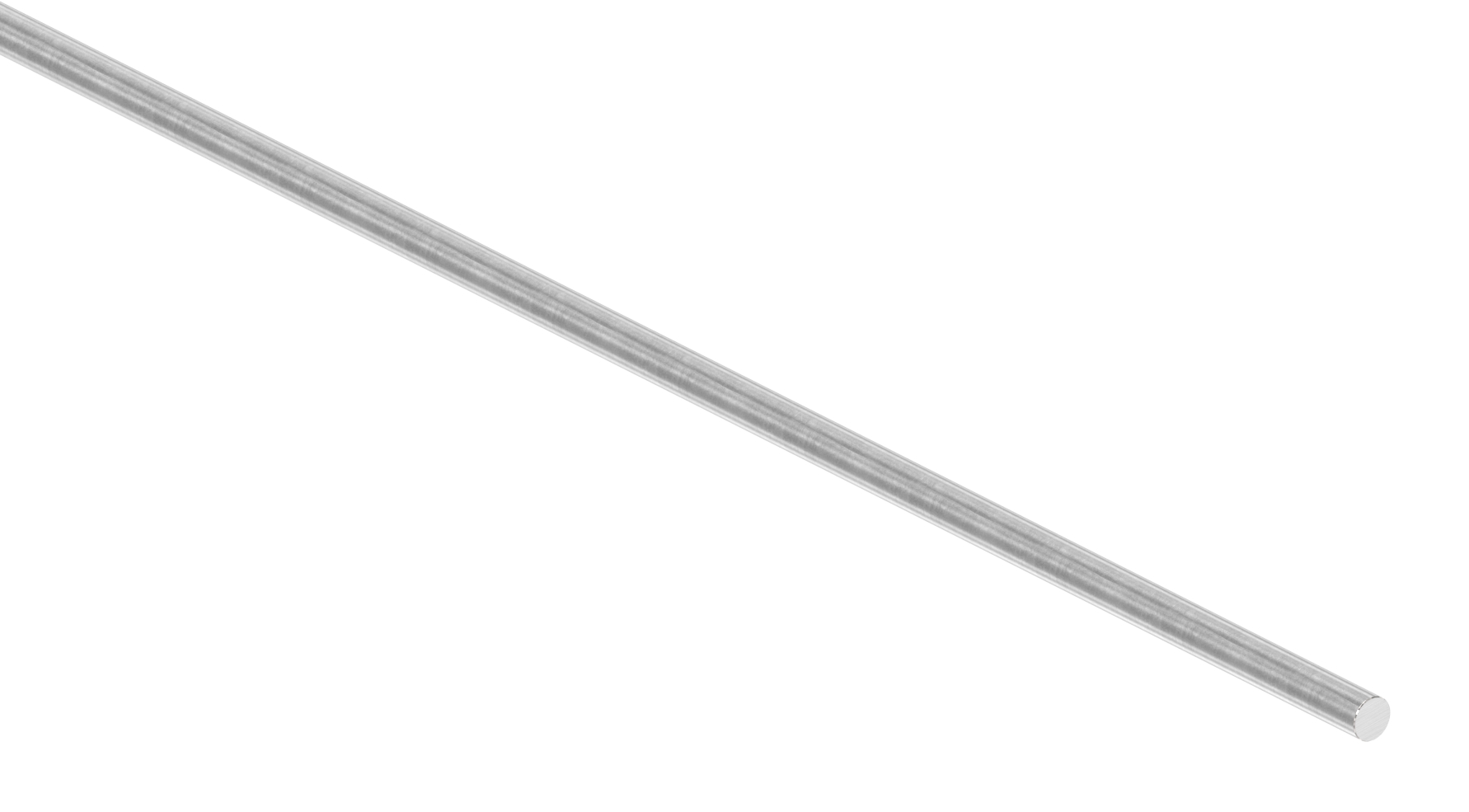 Rundmaterial, 8mm, ungeschliffen, L: 3000mm, V2A
