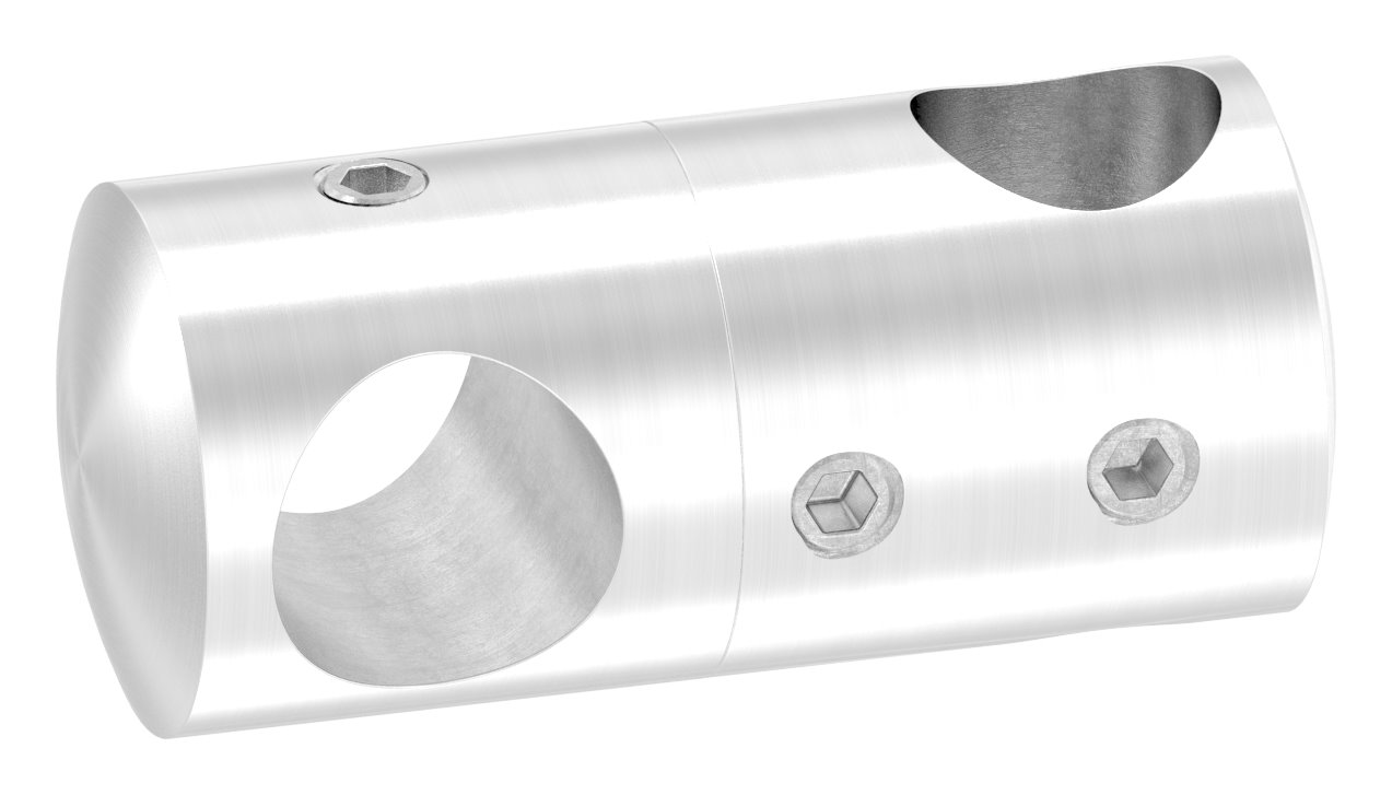 Doppelquerstabhalter mit 12,2 und 14,2mm Bohrung, V2A