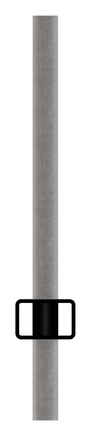 Rechteckrohr 30x20x2mm, Löcher für Ø 12mm mit Abstand Mitte-Mitte 120mm, L: 3000mm