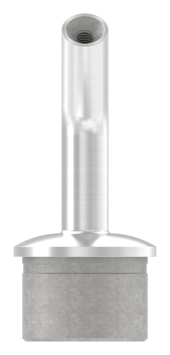 Rohrabschlussstopfen mit Stift 135°, für Rohr 42,4x2,5mm, V2A