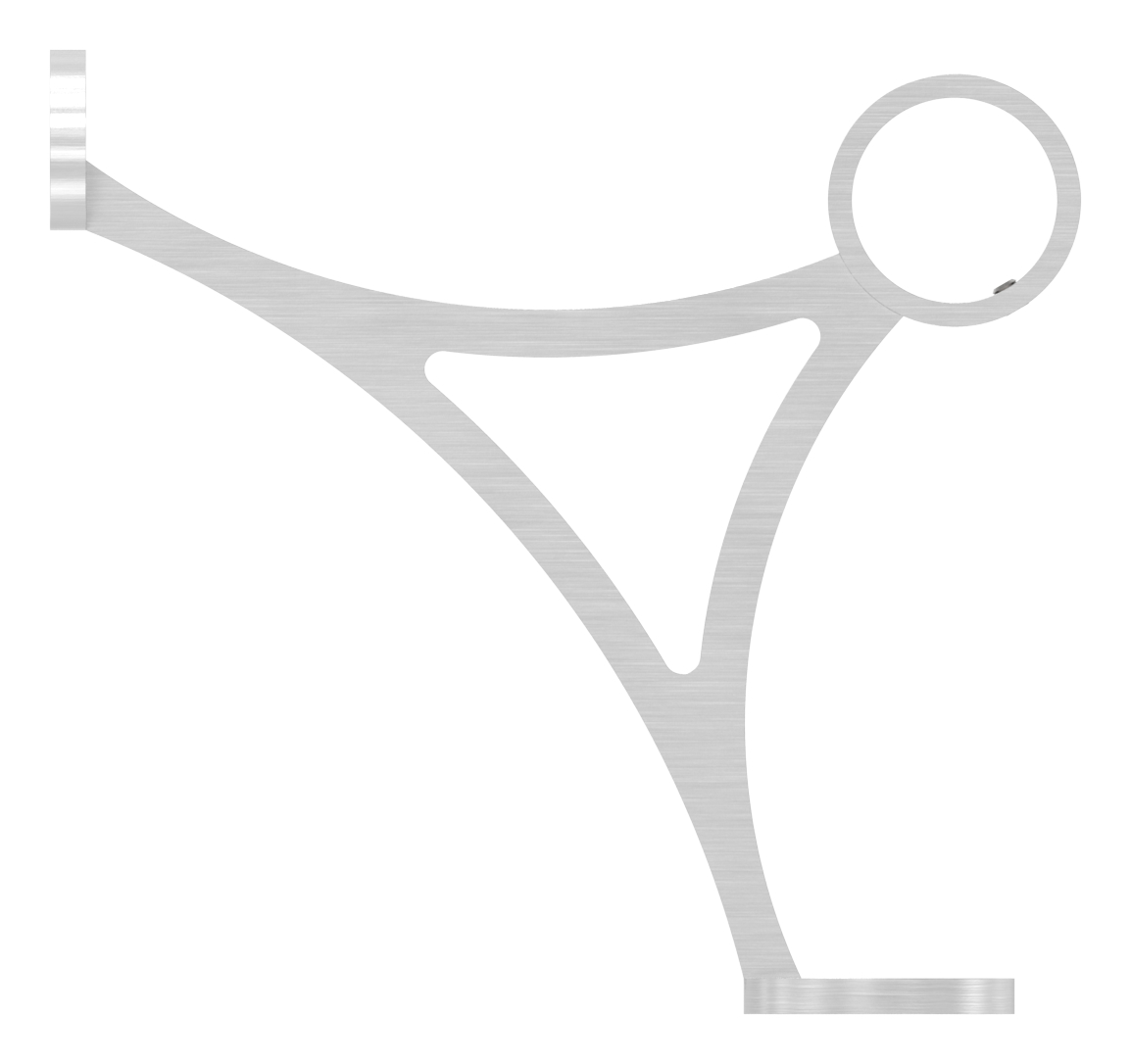 Fußlaufstütze, für Rohr 33,7mm, V2A Fußlaufstütze, für Rohr 33,7mm, V2A