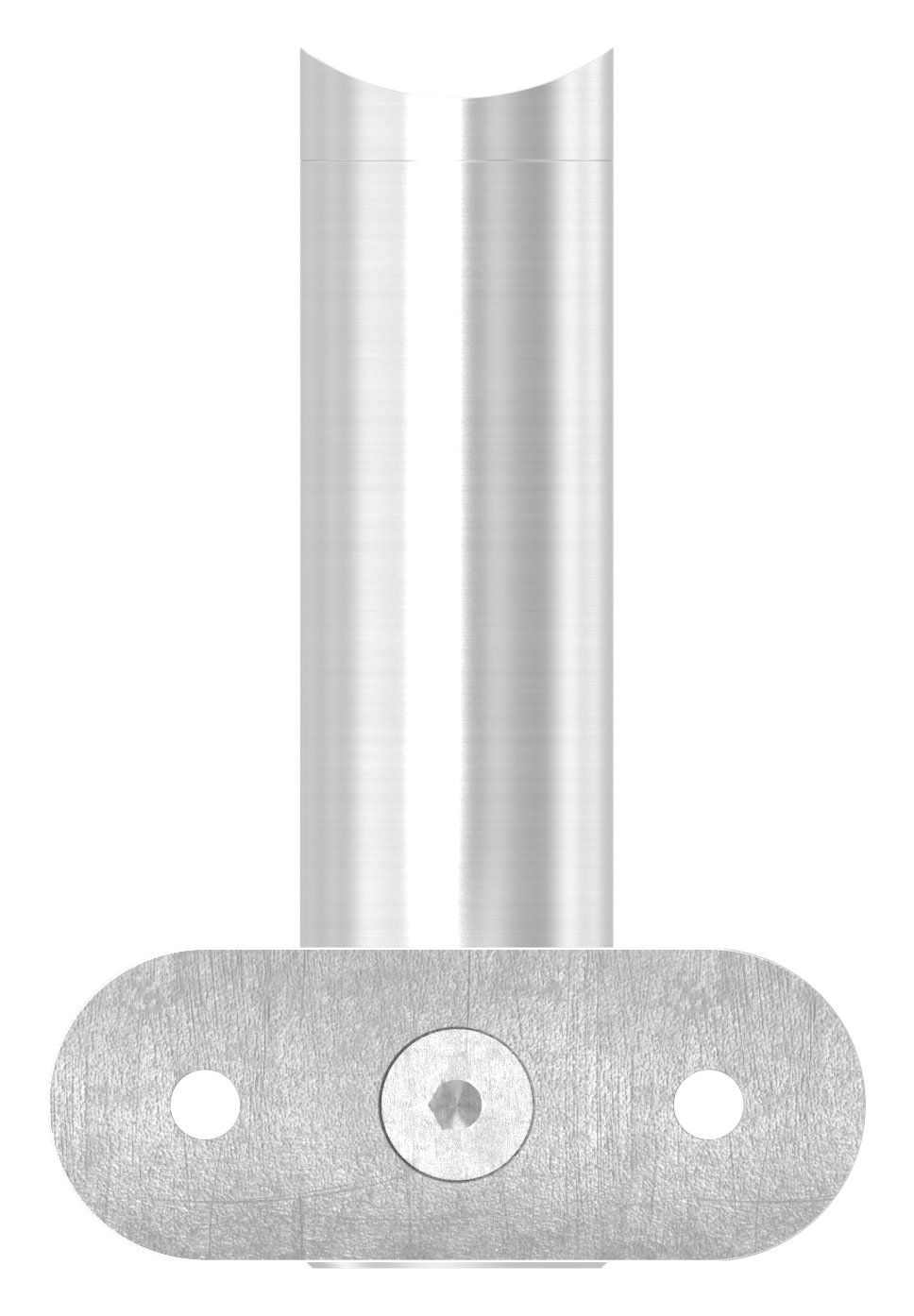 Handlaufhalter mit Handlaufanschlussplatte42,4mm, V2A