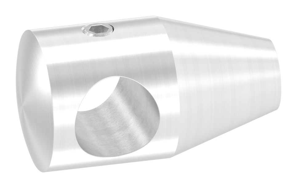 Querstabhalter mit Gewinde M6, Bohrung 12,2mm Bohrung, V2A