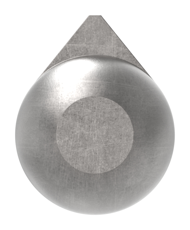 Anschweißband mit Messingring und -stift, Länge: 140mm