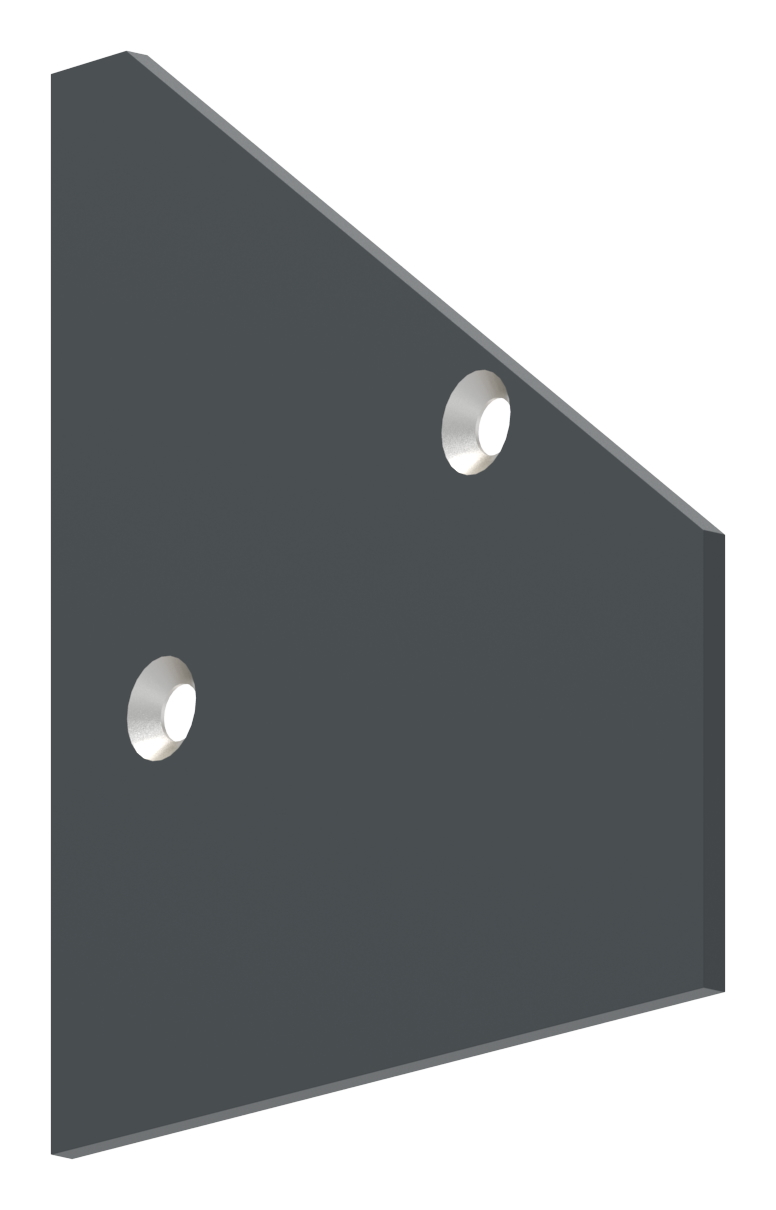 Endkappe links für eleganza canopy, RAL 7016 Endkappe links für eleganza canopy, RAL 7016