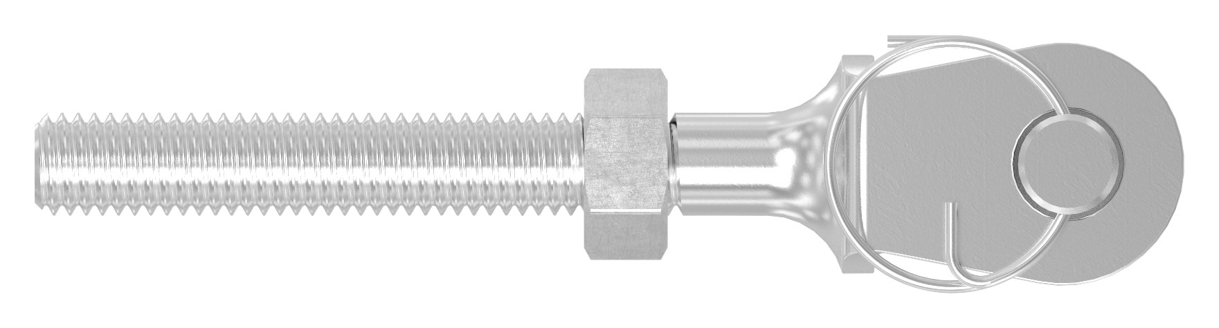 Gabelterminal mit Außengew. M8 rechts, V4A