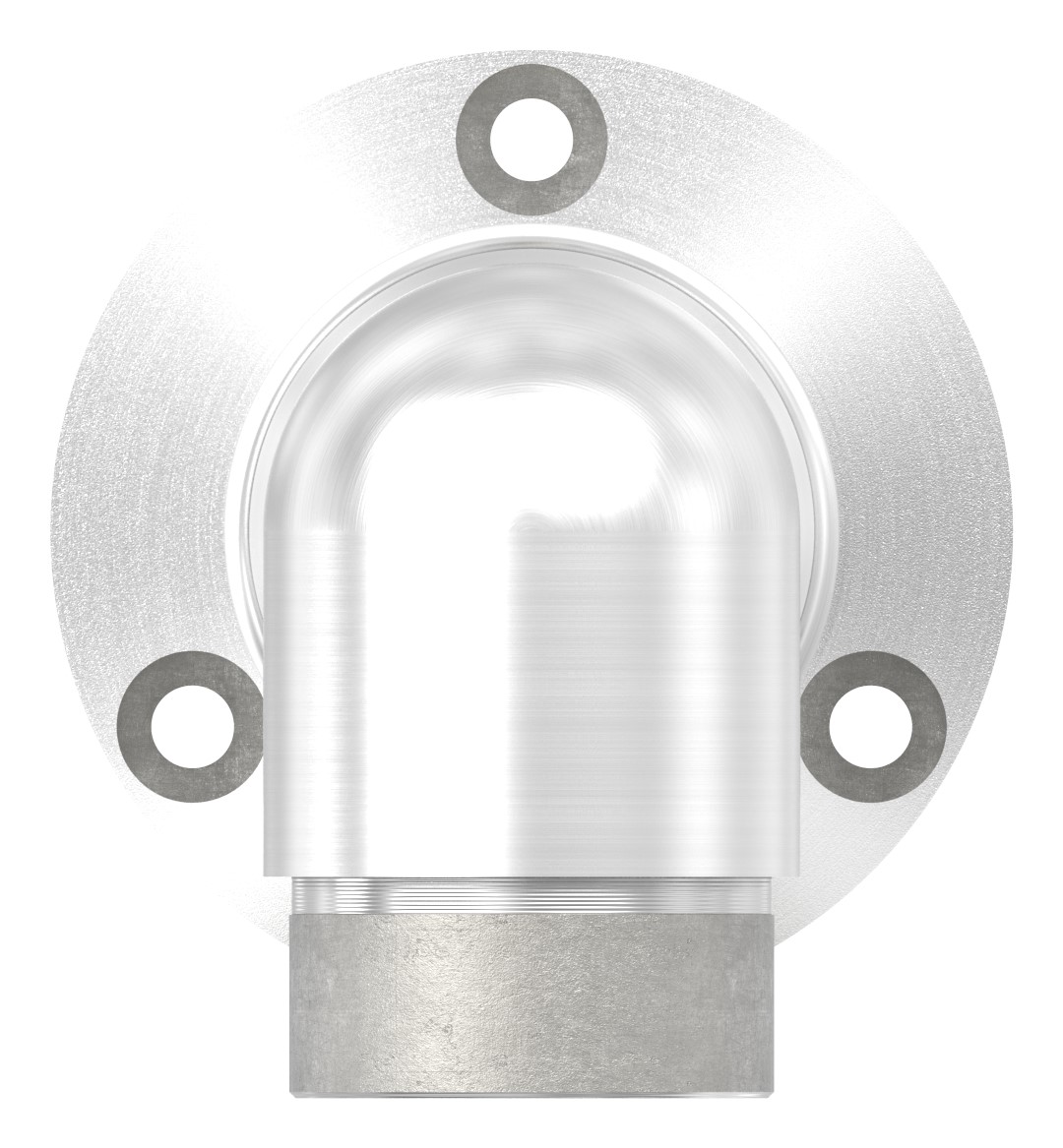 Wandhalter 90° lang, für Rohr 42,4x2,0mm, V2A
