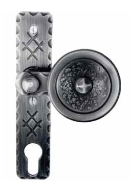 Langschild mit gekröpftem Stoßgriff, drehbar, einzeln, LI und RE verwendbar