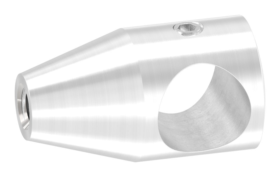 Querstabhalter mit Gewinde M6, Bohrung 14,2mm Bohrung, V2A