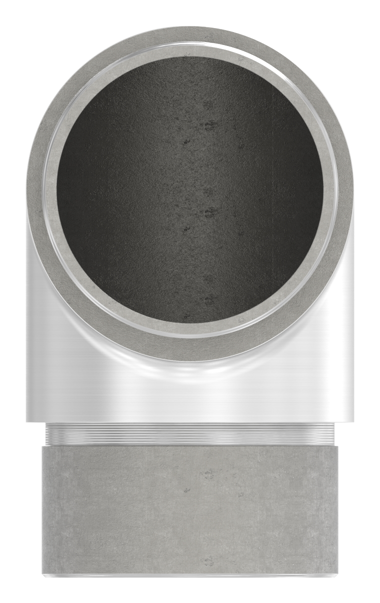 Eckstück 90° kurz, für Rohr 42,4 x 2,0mm, V2A