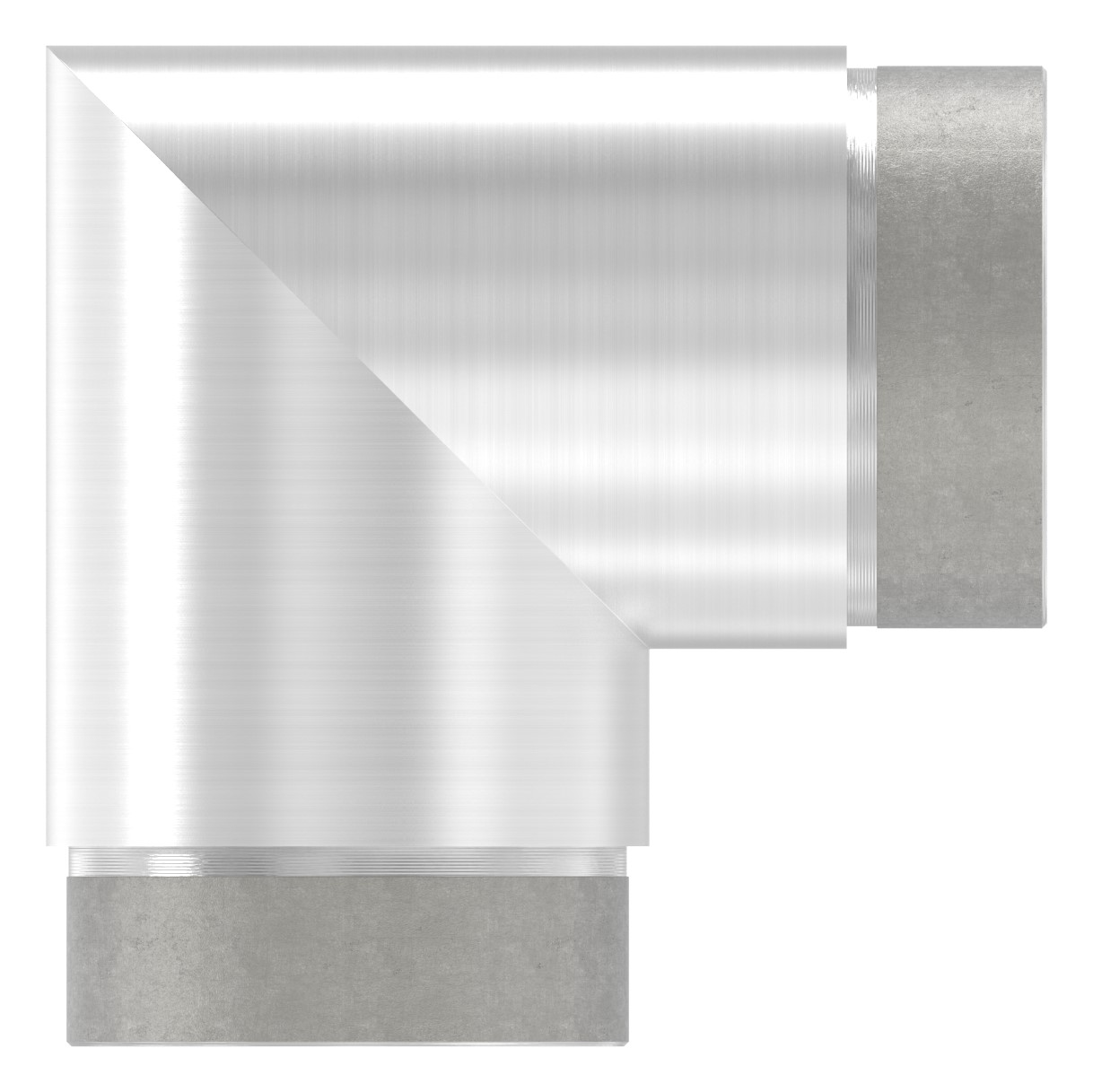 Eckstück 90°, für Rohr 60,3x2,0mm, V2A
