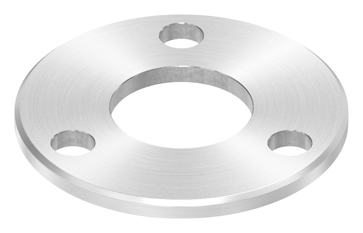 Ankerplatte Ø 100x6mm, mit Rundschliff und Fase, V2A